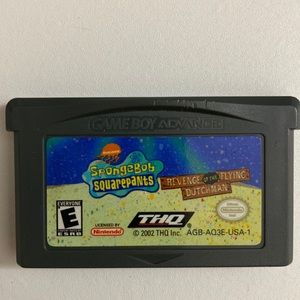 Game Boy Advance “SpongeBob SquarePants revenge of the Flying Dutchman” game